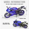 Collection 1:12 Alloy Motorcycle Diecast Model Toys Gift for Y-AMAHA YZF-R6 YZFR6 2020(Blue) view 3