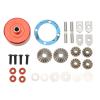 Aluminium Alloy Diff Set Spiral Front Rear Replacement for ARRMA 1/7 1/8 Remote Controll Vehicle Parts (Red) view 1