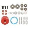 Aluminium Alloy Diff Set Spiral Front Rear Replacement for ARRMA 1/7 1/8 Remote Controll Vehicle Parts (Red) view 4