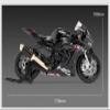 Collection Motorcycle Model Sound Light Gifts 1/12 for BWM S1000RR HP4 Boxed Race Alloy for Sports Diecast Metal Road Racing(Black) view 3