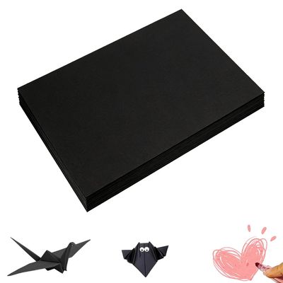 300 Sheets Arts Craft Paper for Drawing 18 x 24 Black Construction Paper for Art Project Supplies, Standard Weight