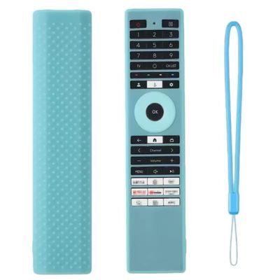 Silicone Remote Control Protective case Compatible with ERF3G98T CT-95093 CT-95090 ERF3AE98 ERF3K98T ERF3AI98T ERF3AD98T ERF3Z98T ERF3J98T ERF3AA98T ERF3L98T Spare Parts (Luminous Blue)