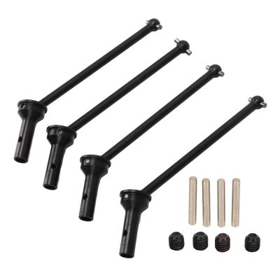 4pcs RC CVD Drive Shafts Professional Metal RC Car Transmission Axle for for ARRMA 1/7 1/8 RC Car (Black)