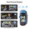 CIOURSTO Dual Baby Car Camera for 2 Kids, 6.86 Inch IPS AHD 1080P Split Screen Monitor with 360 Rotatable IR Night Vision Camera and 150 Wide Viewing Angle for Rear Facing Seat view 4