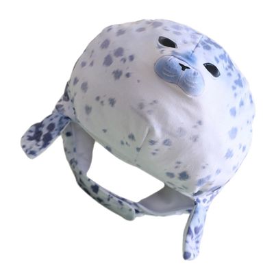 Abaodam Plush Seal Animal Hat Cute Carnival Photo Prop Costume Hat for Women Festival Party Headwear
