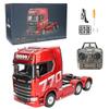 CRAFTLZ 1/18 Scale 6x4 770S Remote Control Tractor Truck, RC Semi Trailer with Rear Wheel Drive for Adult Collectible Model (Red) view 1
