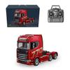 CRAFTLZ 1/18 Scale 6x4 770S Remote Control Tractor Truck, RC Semi Trailer with Rear Wheel Drive for Adult Collectible Model (Red) view 2
