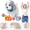 AIZHIYI Realistic Stuffed Animal Dog with Remote Control Leash, Interactive Electronic Pet Plush Toy Puppy Shake Tail-Wagging Stuffed Dog, Birthday Gift for Kids Girls Boys Aged 3-8 Year view 3