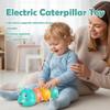 Caterpillar Crawling Toy,Interactive Tummy Time Toy,Light Up Musical Crawling Toys with Music and Light,Moving Caterpillar Toys,Moving CrawlingToy for Early Learning and Play view 3