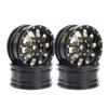 4pcs Black Coating Brass 23g Wheel Rim Hub Offset 0.7" for AXIAL SCX30 Jeep Wrangler JLU Ford Bronco 1/30 RC Crawler Car Upgrade Parts (10 Holes) view 1