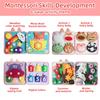 KAWITLO Busy Book for Toddlers 1-3 Years Old, Quiet Busy Board, Suitable for 1-Year-Olds, Montessori Toy, Birthday Gift for 1-Year-Old Boys and Girls, Felt Activity Book, Baby Travel Toy view 2