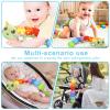 Baby Sensory Toy 0-12 Month with Mirror Crinkle Rattle, Infant Stuffed Plush Caterpillar Toy, Birthday Holiday Present for Newborn Boy Girl 0/3/4/6/7/8/9/12/18 Months Kids Toddler (Green Caterpillar) view 4