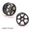 4pcs Black Coating Brass 23g Wheel Rim Hub Offset 0.7" for AXIAL SCX30 Jeep Wrangler JLU Ford Bronco 1/30 RC Crawler Car Upgrade Parts (6 Holes) view 2