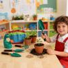 Children's Gardening Set  Outdoor Garden Play Tools, Educational Planting Kit | Includes Dinosaur Watering Can, Safety Shovel, Rake, Apron, Gloves, Storage Bag for Boys and Girls view 4