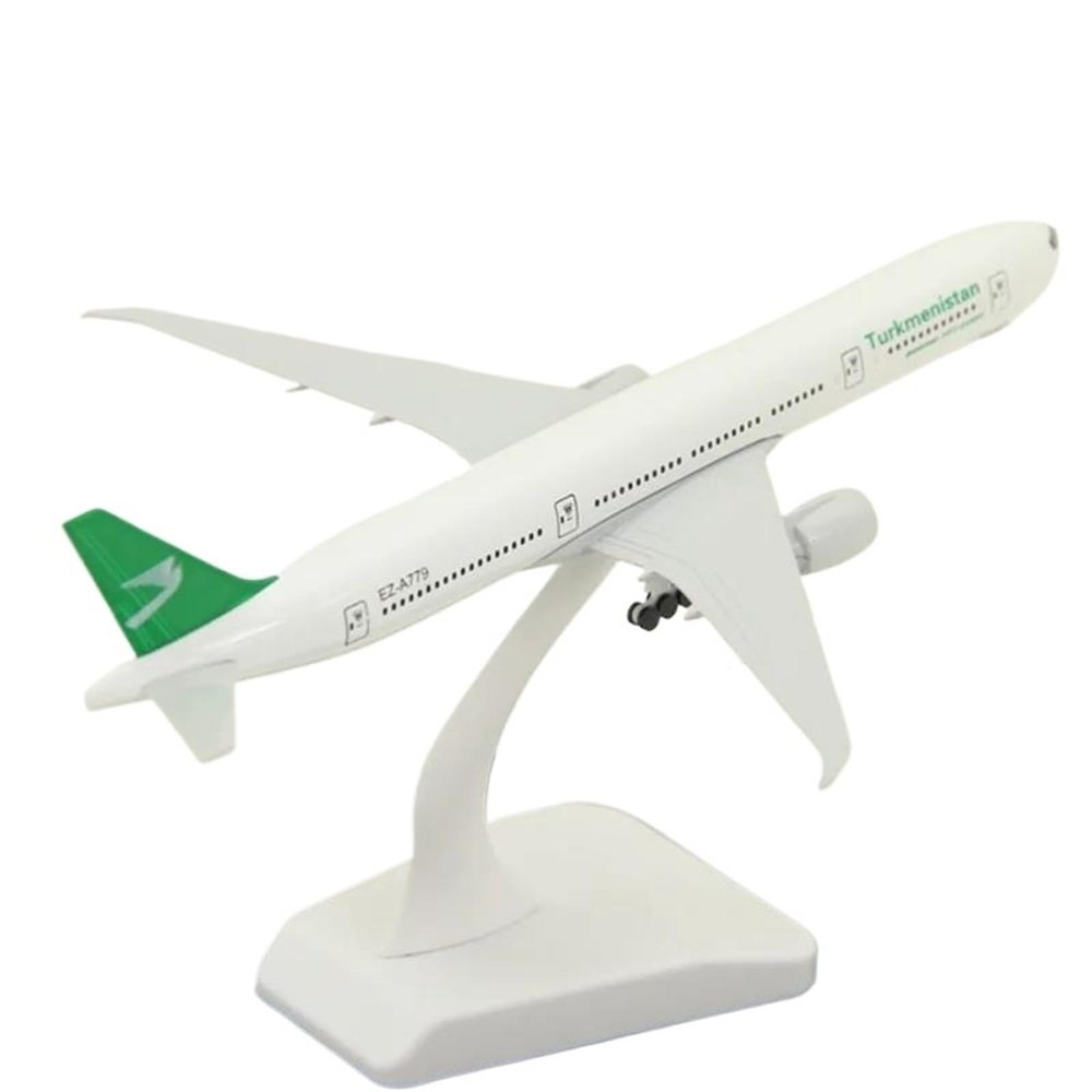 Flying Airplane Model Airplane Model Toys Air Turkmenistan Airlines B777 Aircraft Diecast Alloy Plane with Landing Gears Aviation Airbus