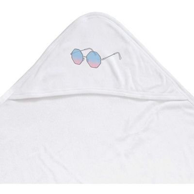 Azeeda 'Stylish Eyeglasses' Baby Hooded Towel (HT00039924)