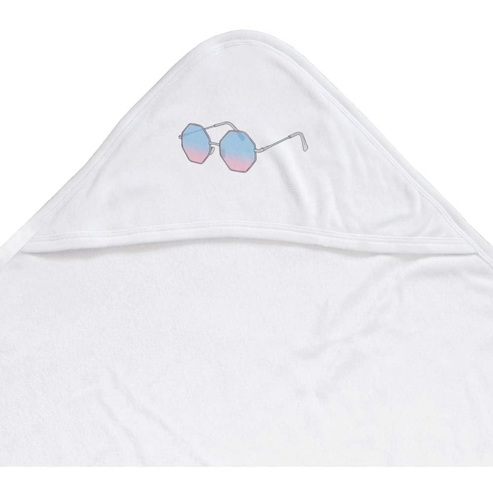 Azeeda 'Stylish Eyeglasses' Baby Hooded Towel (HT00039924)