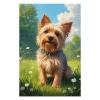 Yorkshire Terrier Frolicking in a Daisy Field Puzzle for Adults 1000 Pieces, Relaxing & Fun Jigsaw Puzzle, Family Game, 30x20 Inch view 1