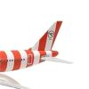 Flying Airplane Model 1:200 Scale A320 Condor ABS Airplane Model Toys Aircraft Plane Toy Assembly for Collection Aviation Airbus(Green) view 3
