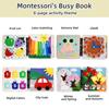KAWITLO Busy Book for Toddlers 1-3 Years Old - Montessori Busy Board Toy, Suitable for 1-Year-Old Boys and Girls, Quiet Activity Book, Travel Toy, Sensory Cloth Book for 1-Year-Olds view 2