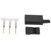 100Set RC Servo Connector Kit, 3 Pin Housing JST Connector Header 11.041 with Hook, High Performance Brass Material for Model Airplane, Durable ABS Plastic for Electronic Instrumen view 2