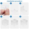 Acrylic Clear Piggy Bank for Adults Kids, Unopenable Money Saving Box, Transparent Must Break to Open Bank with Fastening Nails, DIY Design for Cash Savings and Financial Goal view 2