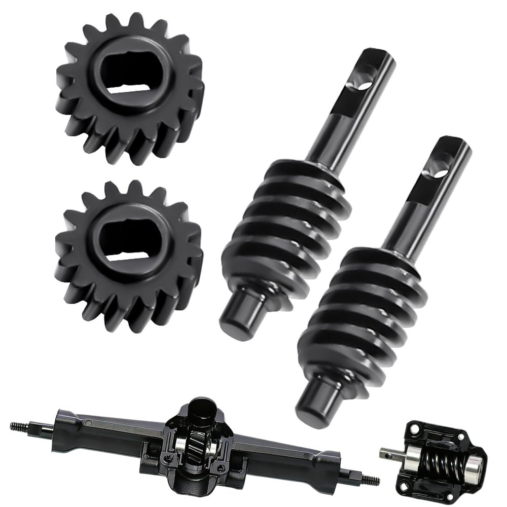 2 Pair 16T Metal Harden Steel Axle Gear for AXIAL SCX30 Ford Bronco 4X4 SCX30 Jeep Wrangler JLU 4X4 RC Crawler Car Upgrade Parts