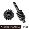 2 Pair 16T Metal Harden Steel Axle Gear for AXIAL SCX30 Ford Bronco 4X4 SCX30 Jeep Wrangler JLU 4X4 RC Crawler Car Upgrade Parts view 3
