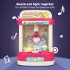 aqxreight Mini Doll Machine with Music Claw Machine for for Home Party Christmas Birthday Gifts Blue Children They Dolls Enjoy Fun Bring Mini This Music Fun Can Fan Catching Doll (Pink) view 3