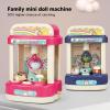 aqxreight Mini Doll Machine with Music Claw Machine for for Home Party Christmas Birthday Gifts Blue Children They Dolls Enjoy Fun Bring Mini This Music Fun Can Fan Catching Doll (Pink) view 4