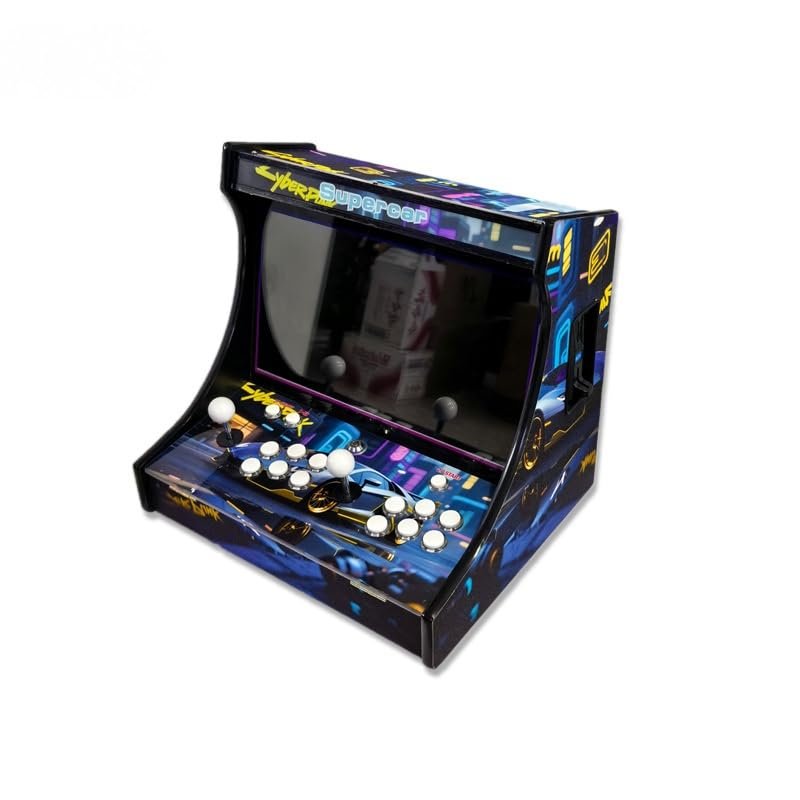 19-inch Arcade Machine with 2 Player 50,000 Games - Ultimate All-in-One Home Arcade Cabinet | Plug & Play | Fighting Games, Classics & More! (19-inch Yellow)