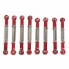 Metal Front Rear Link Rod RC Accessory, Servo Link Rod for WPL B14 C14 FY001 1/16 RC Car, Durable Metal Replacement Part with 8PCS Set, Universal Fit for C14K C24 C34 view 2