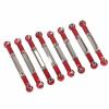 Metal Front Rear Link Rod RC Accessory, Servo Link Rod for WPL B14 C14 FY001 1/16 RC Car, Durable Metal Replacement Part with 8PCS Set, Universal Fit for C14K C24 C34 view 3