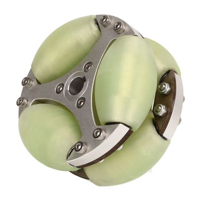 aqxreight Directional Wheel 100mm 80KG Load Double Row High Hardness Wheel for Robot Car Cart Luggage Row That Rugged Easily 360 Heavy The 100mm 3 94in Aluminum