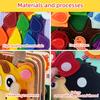 KAWITLO Montessori Busy Book, Suitable for Toddlers Aged 1-3, Felt Sensory Activity Book, Children's Travel Toy, Quiet Book Busy Board, Birthday Gift for Boys and Girls view 4