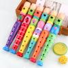 Cartoon Educational Flute - 6 Holes Wooden Flute Educational and Fun Toy | For Beginners, , Lighting Learning Instrument, Entertainment view 3