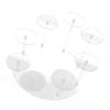 Acrylic Cupcake Stand, Multi Layer Display Stand for Anime Figures and Desserts, Round Doll Platter with 8 Small Discs and Acrylic Rods, Stable Cake Holder for Wedding Birthday Par (Transparent) view 4