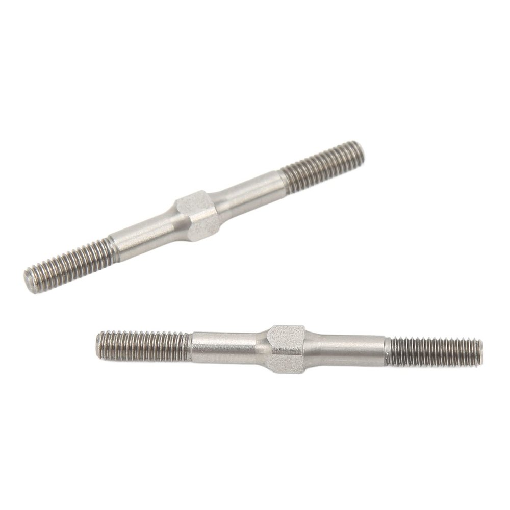aqxreight 2Pcs RC Steel Turnbuckle Wear Resistant RC Turnbuckle Pull Rod for 1 10 Cars 48mm Wear Tear Resistant Strength More Steel is Which Premium Durable
