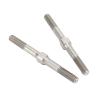 aqxreight 2Pcs RC Steel Turnbuckle Wear Resistant RC Turnbuckle Pull Rod for 1 10 Cars 48mm Wear Tear Resistant Strength More Steel is Which Premium Durable view 2