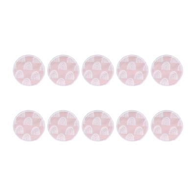 10Pcs Nursing Breast Pads Reusable Washable, Breathable Comfortable Breastfeeding Nipple Pads, Fast Absorbing Leak Proof Nursing Pads with Storage Bag for Breastfeeding Moms (Rainbow)