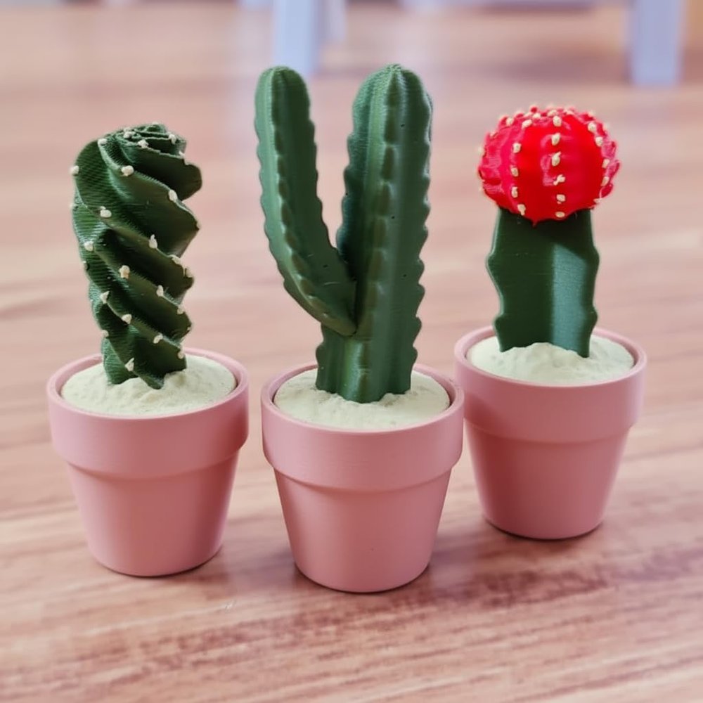 3D-Printed Cactus Clicker with Satisfying Tactile Click, Desk Stress Relief & Sensory Gadget, Fun Plant-Style Decor & Gift (3, Style 10)