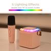 Encore Wireless Karaoke Speaker 500MaH USB-C Rechargeable with Microphone in White and RGBCW Color Changing Light view 2
