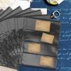 ERINGOGO 10 Sheets Pvc Double-sided Stamp Holder Loose-leaf Storage Pages for Stamp Collectors Black Binder Album Suitable for Supplies view 4