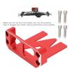 aqxreight RC Servo Protector Aluminum Alloy Servo Guard for Axial VP 90018 90053 90046 1 10 RC CarBlack Life Workmanship Long Perfect Effectively and Aluminum of and Strong (Red) view 4