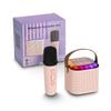 Encore Wireless Karaoke Speaker 500MaH USB-C Rechargeable with Microphone in Pink and RGBCW Color Changing Light view 1