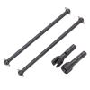 1Pack CVD Drive Shaft Set, Universal Metal Rear Drive Shaft for YK 4012 4013 RC Vehicles, Steel RC Car Parts with 2 Drive Shafts and 2 Dogbones, High Strength Durable Replacement f view 2