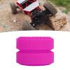 1.0inch Double Layer Hollow Silicone Tire Insert, RC Car Tire Inner Filler, for SCX24 FCX24 AX24 1/18 1/24 RC Cars, Improve Traction and Grip with Excellent Sidewall (Rose Red) view 2