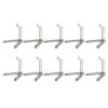 10pcs Action Figure Display Stand, Multipurpose Plastic Flexible Holder Base, Adjustable Model Stand for SD BB HG 1/144 Scale Figures, Durable ABS Material with Excellent Stability (Transparent Black) view 4
