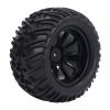 4pcs 12mm Hex 1/10 RC Truck Wheels and Tires Set, Y Shape Texture Rubber Tires for Axial for Hsp for Redcat for Hpi, High Abrasion Resistance Off - Road RC Car Tires with Plastic W view 3
