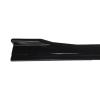 Rear Side Skirt 78.7 in Gloss Black, Universal Car Side Skirt Extension, Rocker Panel Spoiler Lip with ABS Material, Reduces Air Resistance and Enhances Vehicle Stability for Sport view 2